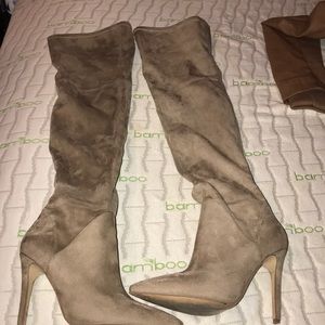 KENDALL + KYLIE SUEDE OVER THE KNEE BOOTS